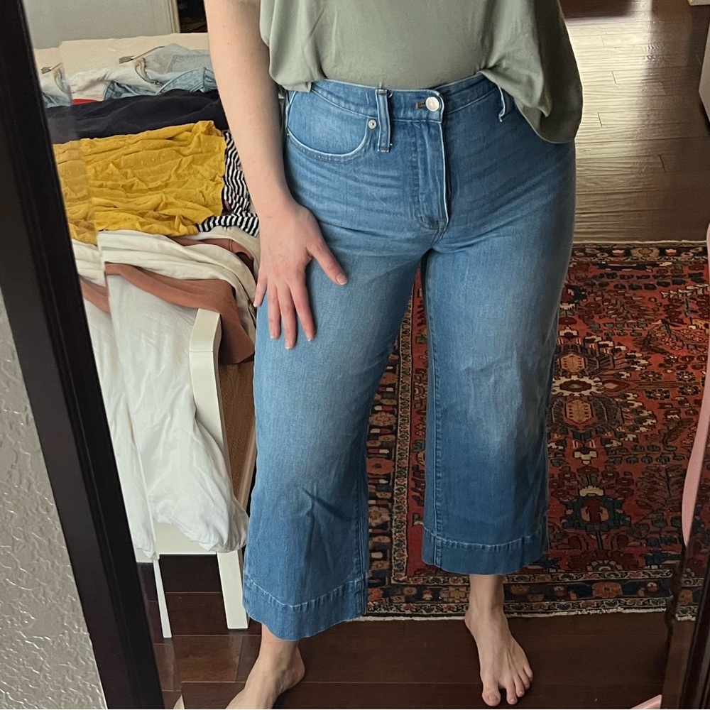 Madewell Wide Leg Crop Jeans